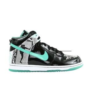 Nike High-Top Sneakers Black and Mint